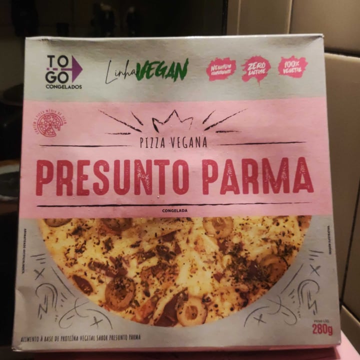 photo of to go congelados Pizza Vegana Presunto Parma shared by @analuisasanchesg on  10 Sep 2024 - review