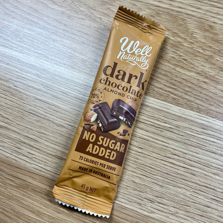 photo of Well Naturally dark chocolate almond chip shared by @vegan-friendly on  26 Apr 2024 - review