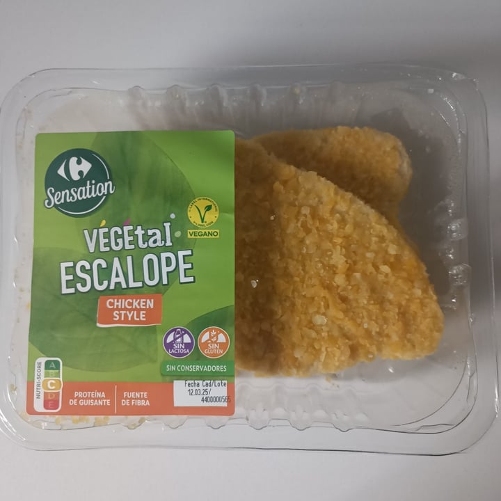 photo of Carrefour Sensation végétal escalopes shared by @natalia231080 on  08 Mar 2025 - review