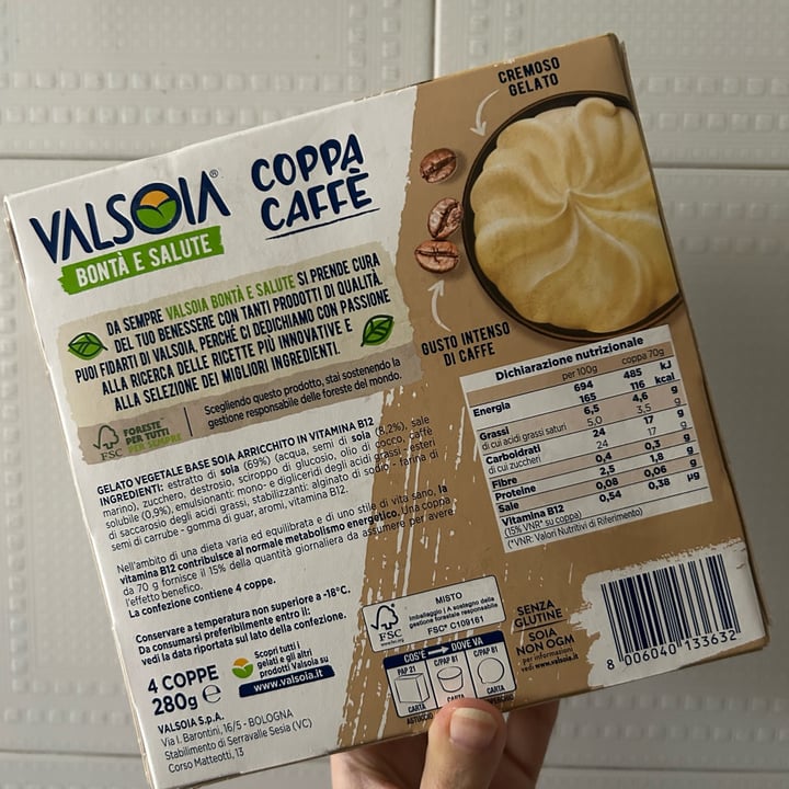 photo of Valsoia Coppa Caffè gelato shared by @laveganasiciliana on  23 Sep 2025 - review