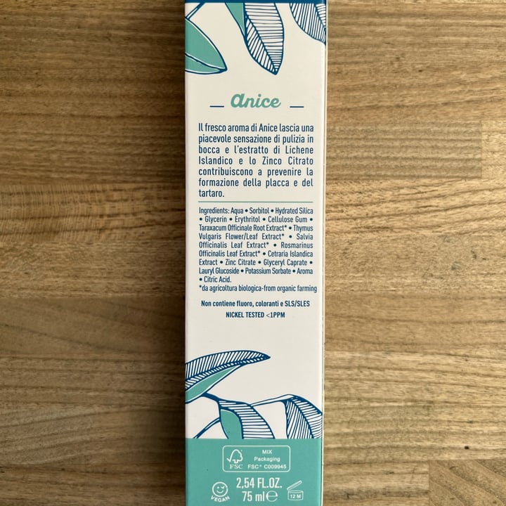 photo of Officina naturae Gel Dentifricio Anice (Anise) shared by @alessiof91 on  06 Dec 2023 - review