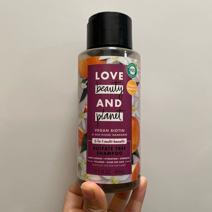 photo of Love Beauty and Planet Vegan Biotin & Sun-Kissed Mandarin Shampoo shared by @moosewong on  11 May 2025 - review