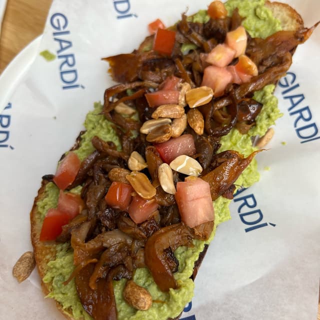 Photo of the dish “not avocado toast”
