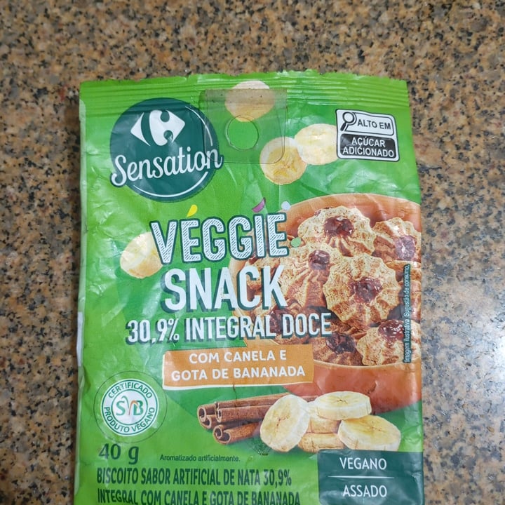 photo of Carrefour Sensation Snack Veggie Banana com Canela shared by @fabilarizza on  21 Aug 2025 - review