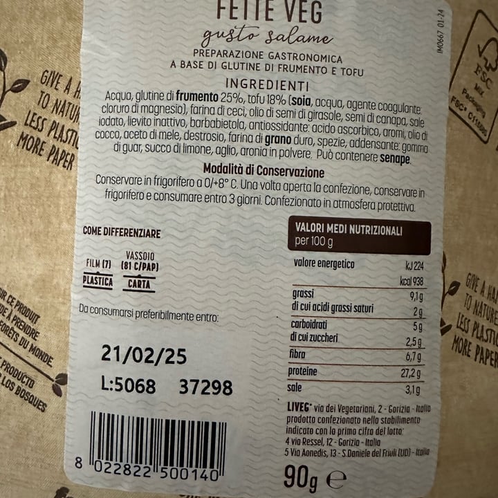 photo of is veg Fette Veg - Gusto Salame shared by @scacy on  23 Dec 2024 - review