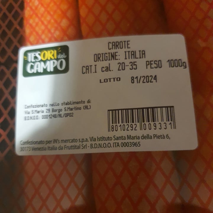 photo of Tesori del Campo Carote shared by @chiaraar on  04 Apr 2024 - review