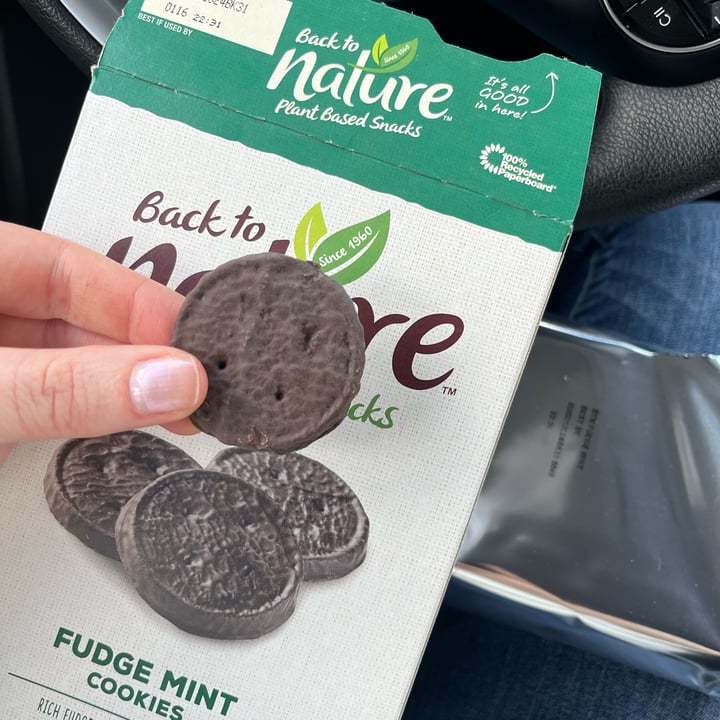 photo of Back to Nature Fudge Mint Cookies shared by @ameriamber on  01 May 2024 - review