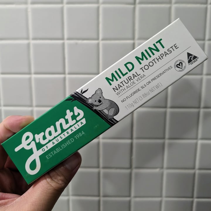 photo of Grants of Australia Mild mint toothpaste shared by @stevenneoh on  29 Dec 2023 - review