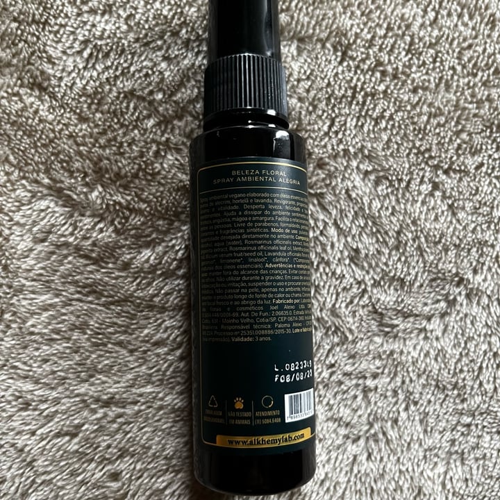 photo of AlkhemyLab By JOEL ALEIXO Spray Ambiental Alegria shared by @krath on  28 Jan 2024 - review