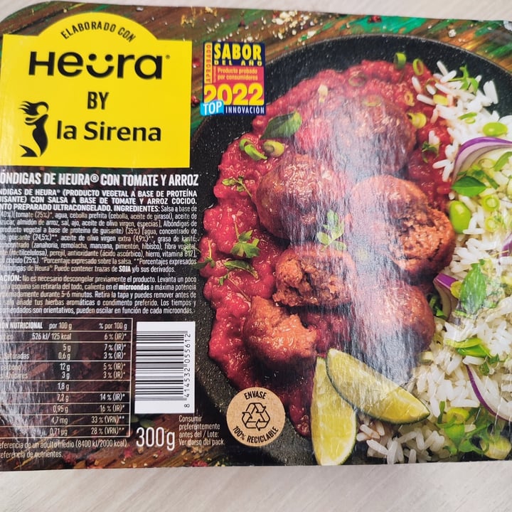photo of Heura Albóndigas de Heura con tomate y arroz shared by @georgina722 on  15 May 2024 - review