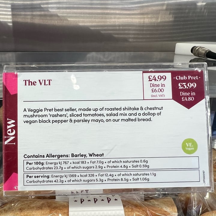 photo of Pret A Manger VLT shared by @mikalayzy on  23 Mar 2024 - review