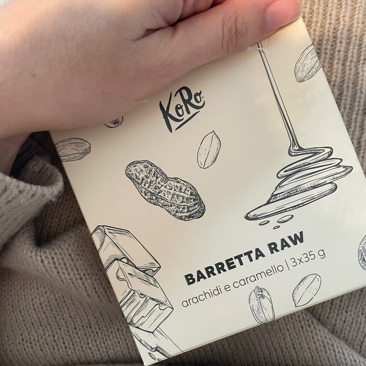 photo of Koro Barretta raw arachidi e caramello shared by @pomeziajones on  26 Feb 2025 - review