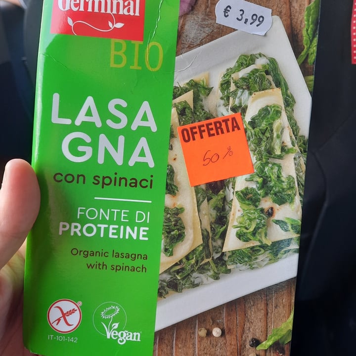 photo of Germinal Bio Lasagna Con Spinaci shared by @bibicream on  17 Aug 2023 - review