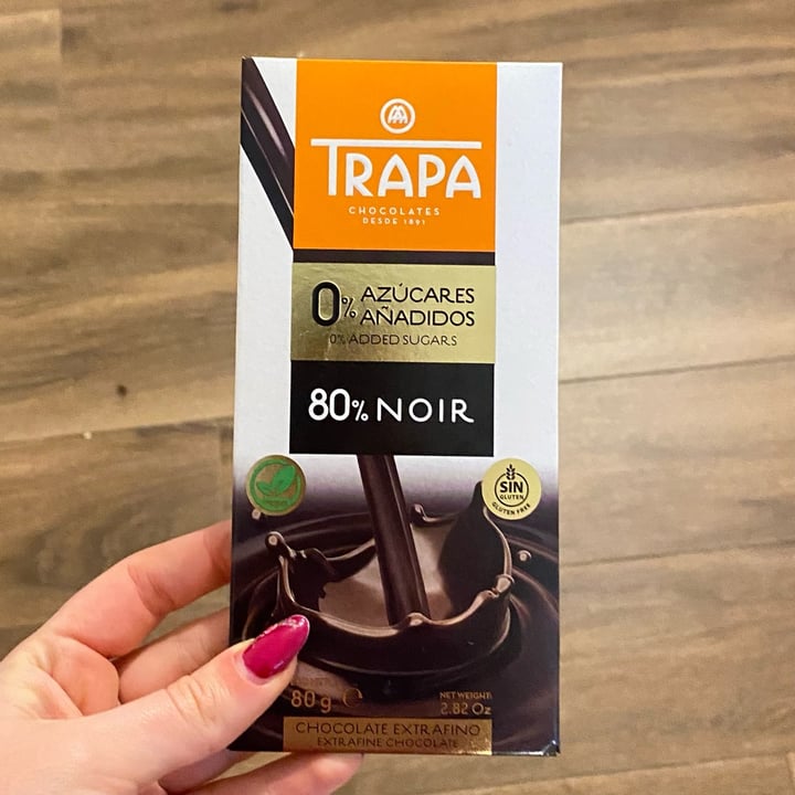 photo of Trapa Chocolate 80% sin azúcares añadidos shared by @tsarinaveg on  14 Mar 2024 - review