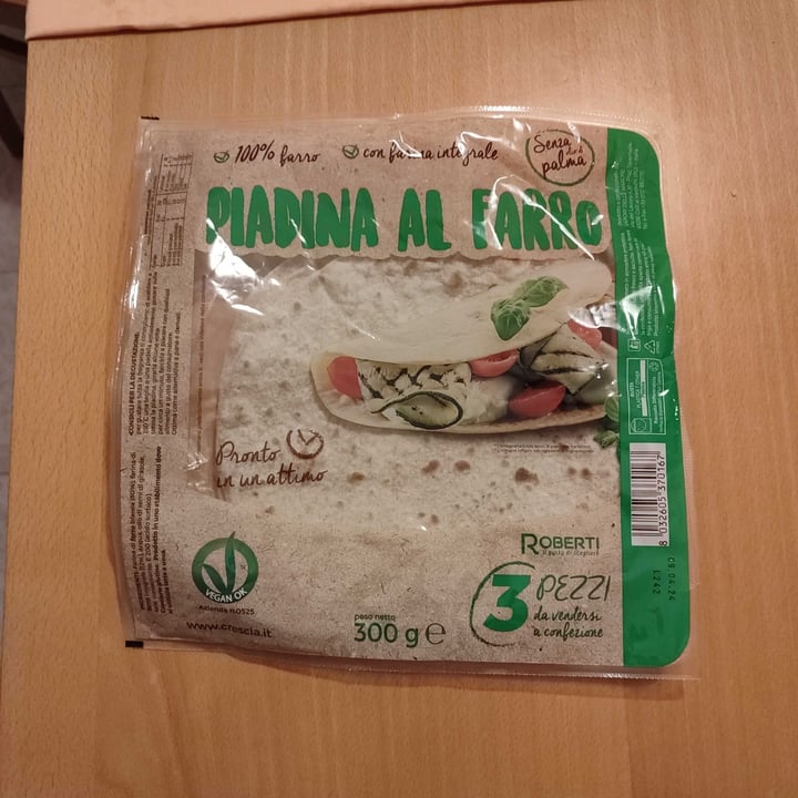 photo of Roberti Piadina al farro shared by @eleotre on  04 Mar 2024 - review