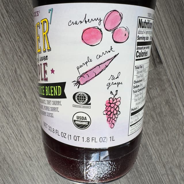 Nutrition Eleven Organic Juice To The POWER Of Seven PURPLE