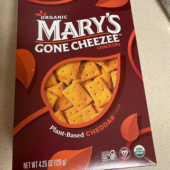 photo of Mary's Gone Crackers Cheddar Crackers shared by @maccafan1974 on  25 Mar 2025 - review