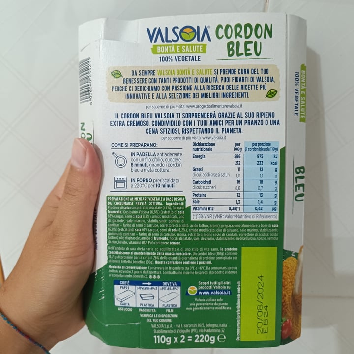 photo of Valsoia Cordon Bleu shared by @luana92 on  10 Aug 2024 - review