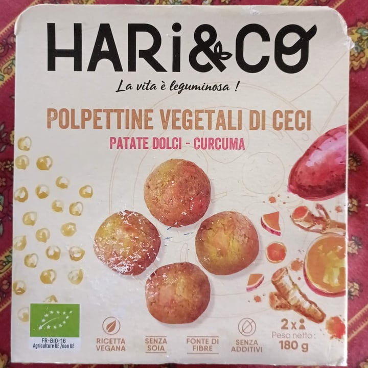 photo of Hari&Co Polpettine Vegetali di Ceci,Patate Dolci-Curcuma shared by @giumin on  01 Sep 2023 - review