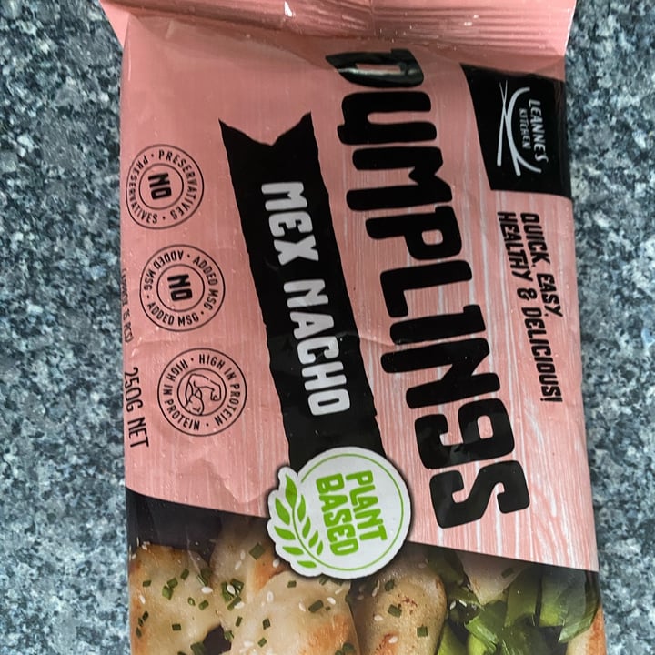 photo of Leanne's Kitchen Mex Nacho plant based dumplings shared by @hoovedhaven on  30 Oct 2023 - review