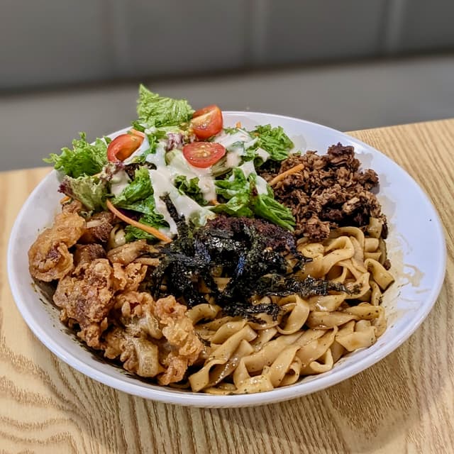 Photo of the dish “Minced Meat Mala Lion Mane Dry Pan Mee”