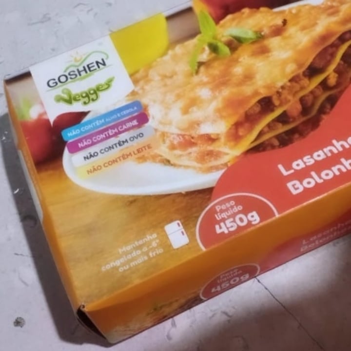 photo of Goshen Vegges lasanha Ao Molho Bolonhesa Vegana shared by @serameowphine on  10 Sep 2023 - review