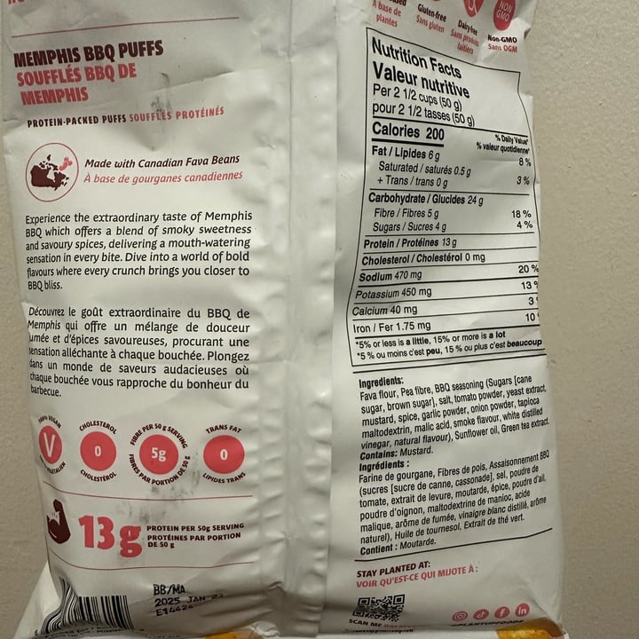 photo of Plant Up Memphis Bbq Puffs shared by @eclectic on  15 Aug 2024 - review
