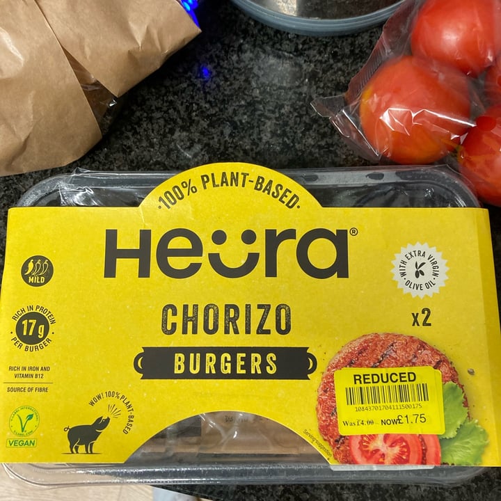 photo of Heura Chorizo Burgers shared by @alicesouthwood on  03 Oct 2023 - review