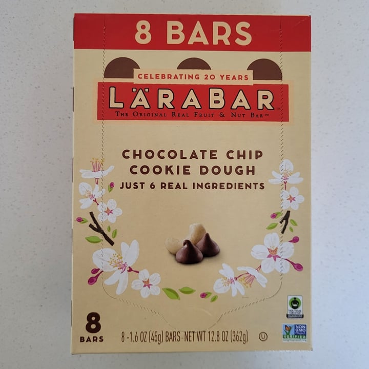 photo of Larabar Chocolate Chip Cookie Dough shared by @socalvegan on  25 Sep 2023 - review