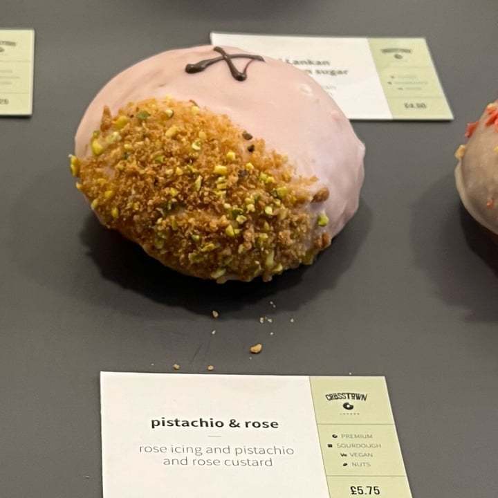 photo of Crosstown Shoreditch - Doughnuts & Coffee Pistachio & Rose shared by @alistar on  26 Apr 2024 - review