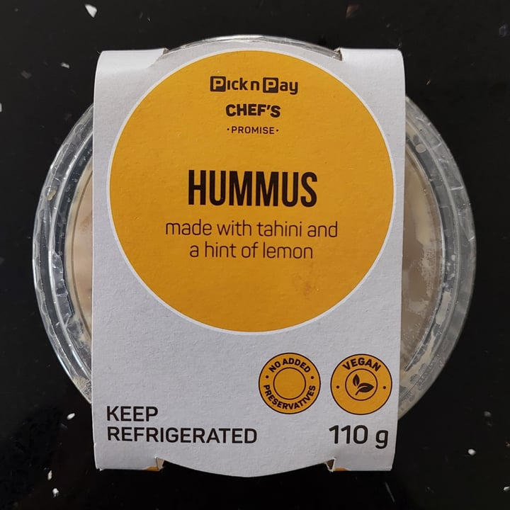 photo of Pick n Pay Pick N pay Chef’s Promise Hummus shared by @rambullion on  15 Aug 2025 - review