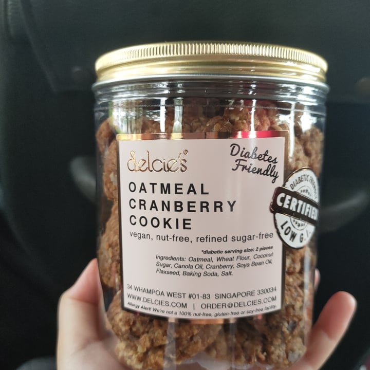 photo of Delcie's Desserts and Cakes Oatmeal Cranberry Cookies shared by @cwjw on  05 Oct 2023 - review