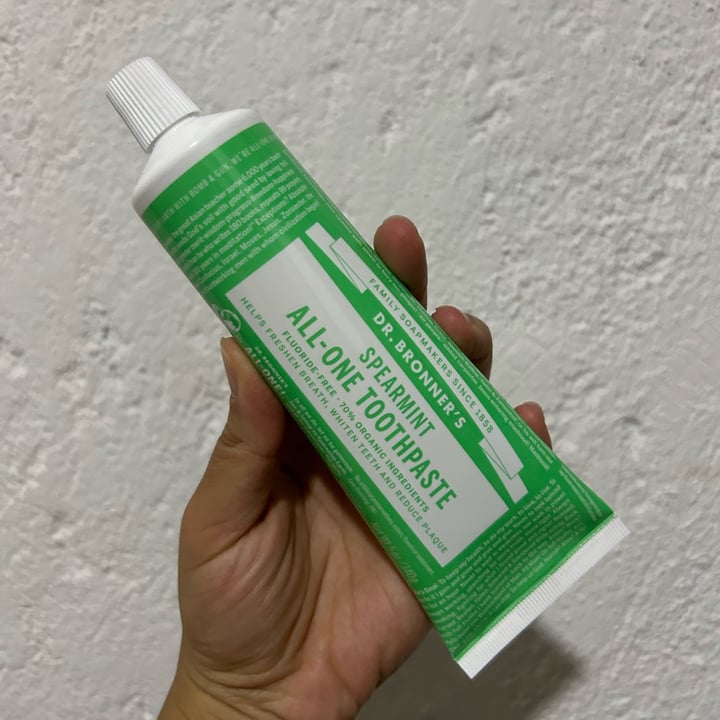 photo of Dr. Bronner's Toothpaste  spearmint shared by @zullybee on  17 May 2024 - review