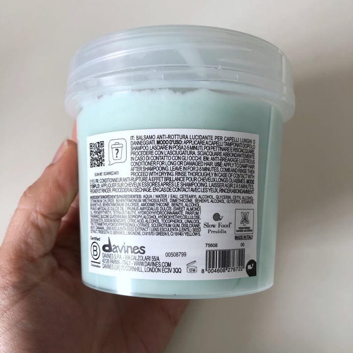 photo of Davines Melu conditioner shared by @izaskunquilez on  28 Apr 2024 - review