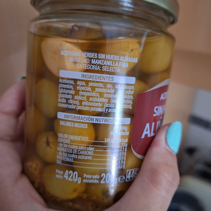 photo of Hacendado Aceitunas Aliñadas Sin Hueso Estilo Picadedos shared by @marinasnchez on  03 Oct 2025 - review