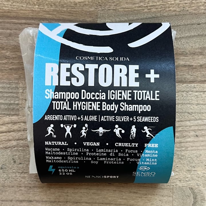photo of Senso Naturale Shampoo Doccia Igiene Totale RESTORE + shared by @alessiof91 on  19 Jan 2024 - review