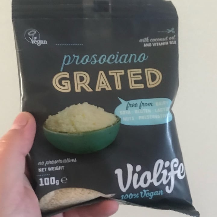 photo of Violife Prosociano Grated shared by @nerdytyrannosaurus on  18 Oct 2023 - review