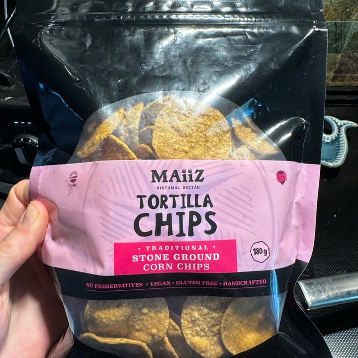 photo of Maiiz Traditional Stone Ground Corn Chips shared by @veganmika on  09 Apr 2024 - review