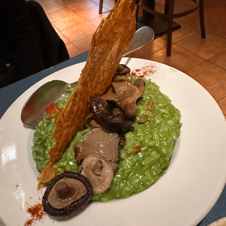 photo of VEGA Risotto Verde Con Setas Y Crujiente De Parmesano shared by @canica on  18 Dec 2023 - review