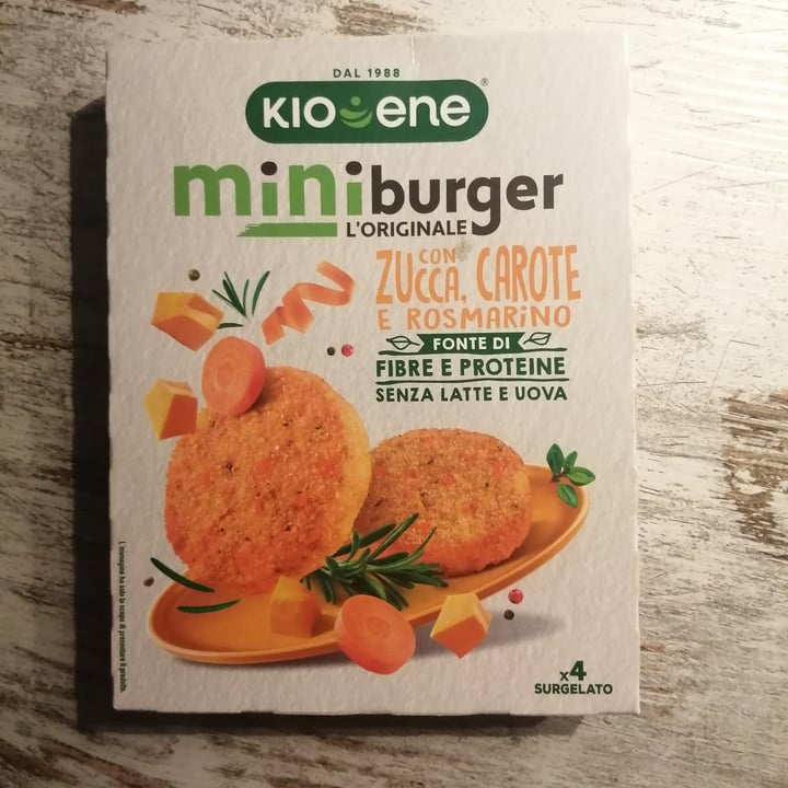 photo of Kioene mini burger zucca e carote shared by @queenofdarkness on  10 Feb 2024 - review