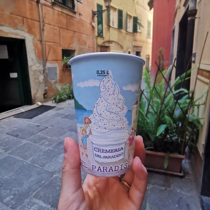 photo of La Cremeria del Paradiso Granita alla mandorla con aggiunta di caffè shared by @posataverde on  11 Aug 2025 - review