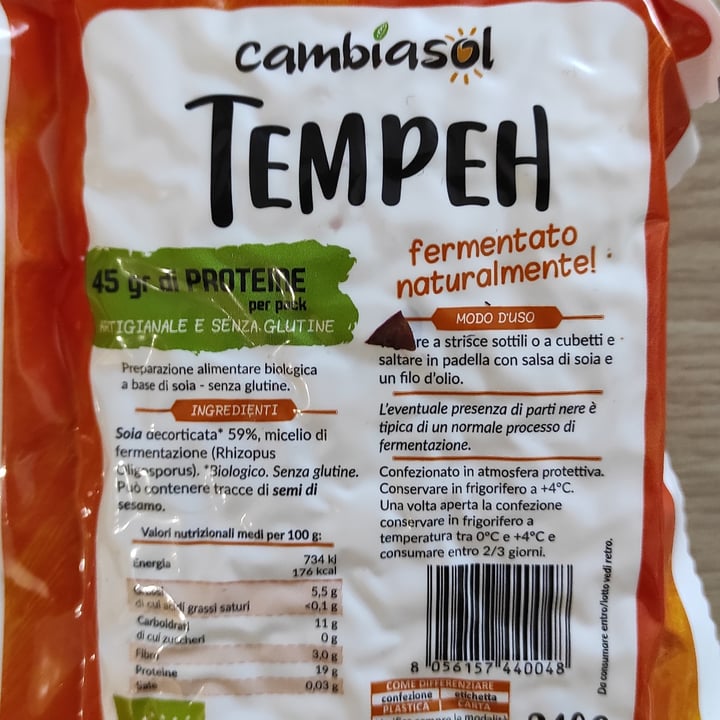 photo of Cambiasol Tempeh shared by @niklabelloli1 on  26 Sep 2023 - review
