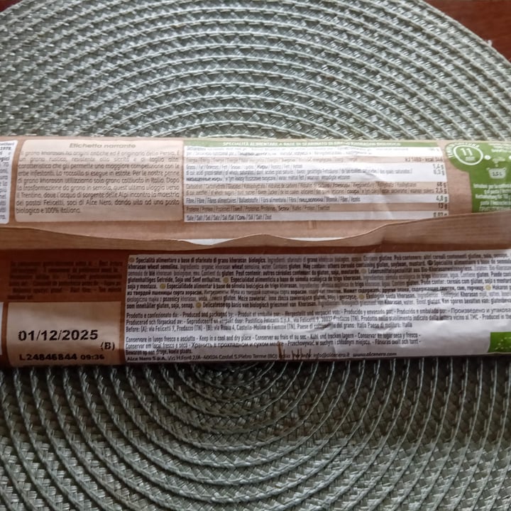 photo of Alce Nero spaghetti khorasan shared by @claire66 on  22 Jul 2025 - review