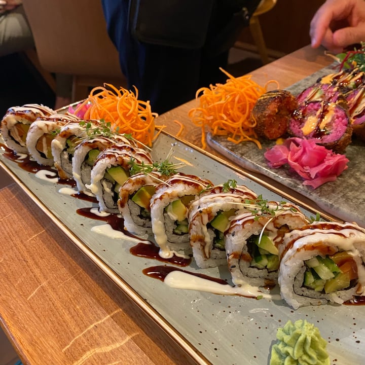 photo of An Vegan House (Lange Reihe 93) Vegan sushi (V-salmon) shared by @veggieginny on  20 Aug 2024 - review