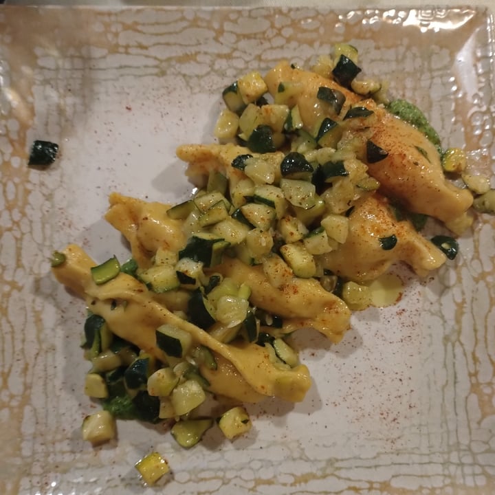 photo of Ristorante Vegano Biologico La Lanterna CAPPELLETTI DI FARRO RIPIENI DI SEITAN AROMATICO SPADELLATI CON SEDANO RAPA, CAPPERI E PAPRIKA FUMÈ shared by @casspita on  11 Aug 2025 - review