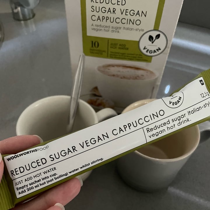 photo of Woolworths Food reduced sugar vegan Cappuccino shared by @cdg2399 on  02 May 2024 - review