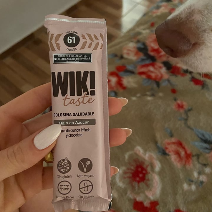 photo of Wik! Barra de quinoa inflada y chocolate shared by @solagosttinacappella on  10 Nov 2023 - review