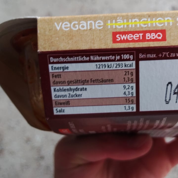 photo of Green Legend Vegane Hähnchen-Spieße sweet BBQ shared by @saechsine on  23 Aug 2023 - review