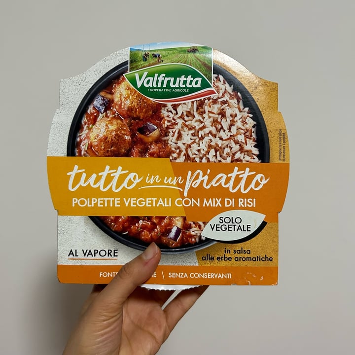 photo of Valfrutta tutto in un piatto Polpette Vegetali Con Mix Di Risi shared by @poddamon on  14 Apr 2024 - review