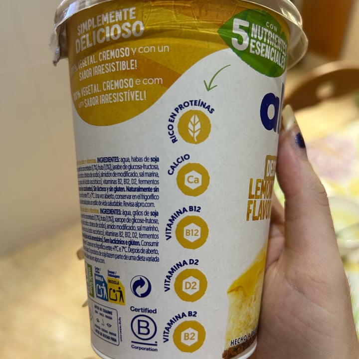 photo of Alpro LEMON CHEESECAKE GESCHMACK shared by @estelapolar on  29 Jul 2025 - review